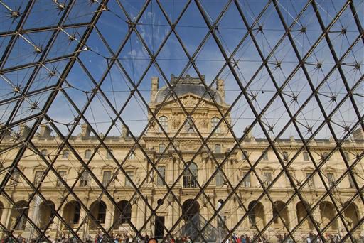 The Louvre Museum in Paris houses 35,000 works