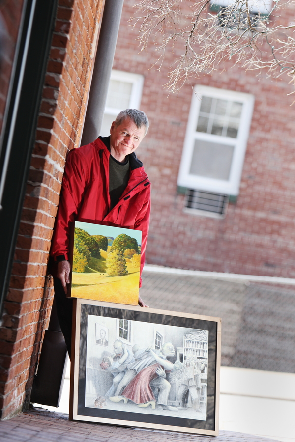 Urban/landscape. Chippewa Valley artist Allan Servoss shows off some of the work in is latest exhibition.